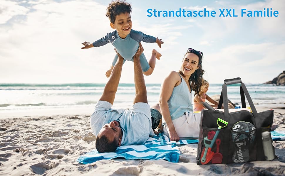 bolsa de playa XXL familia