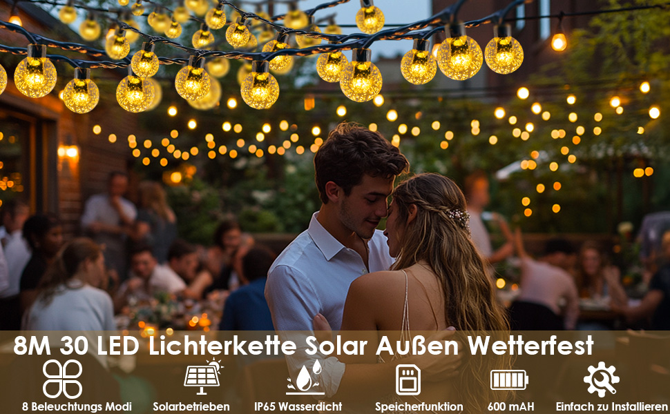 Guirnaldas Luces Exterior Solares