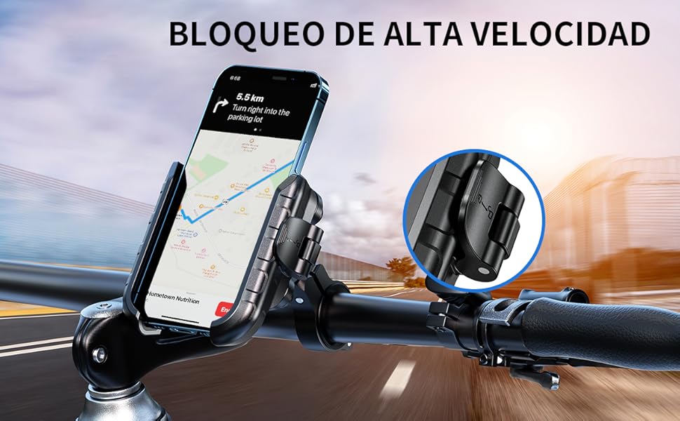 telefono gps retrovisor antivibración soportes mejores motos portamoviles accesorios