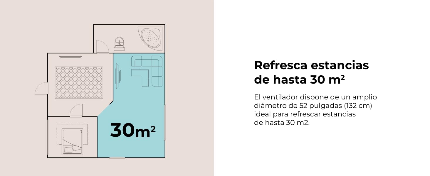 ventilador de techo con luz led ventiladores lampara aspas silencioso dormitorio Cecotec ceiling fan