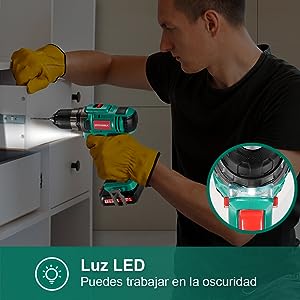 aladro Atornillador Batería 12V