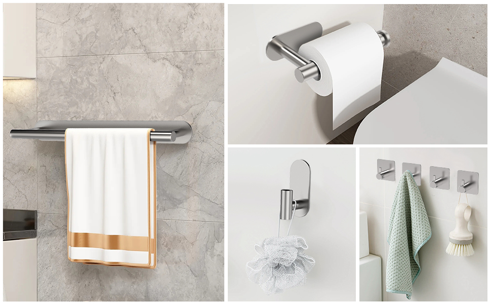 AIKER Toalleros De Baño Sin Taladro