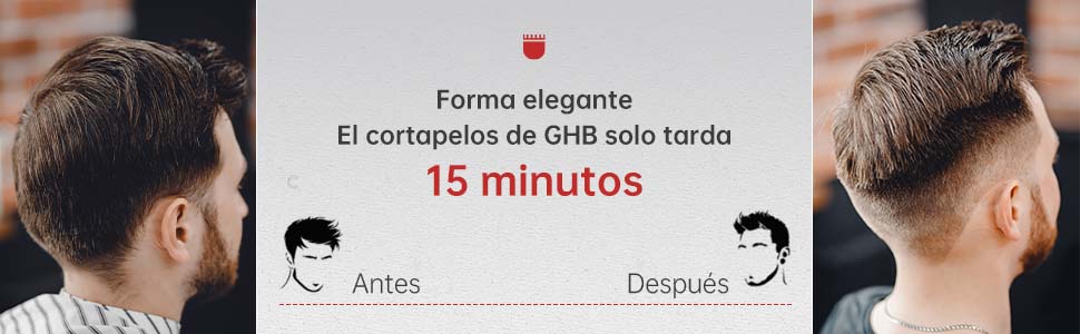GHB Maquina de Cortar Pelo Cortapelos Hombre