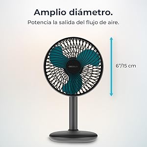 Ventilador de sobremesa de batería EnergySilence 4000 Portable Desk Dark