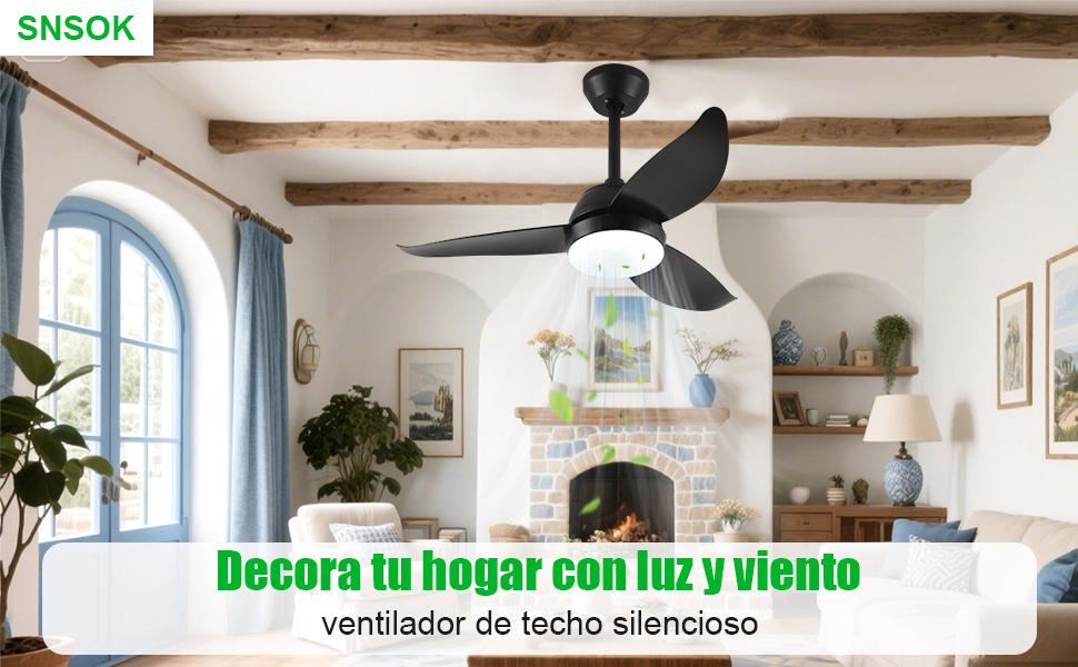 ventilador de techo con luz
