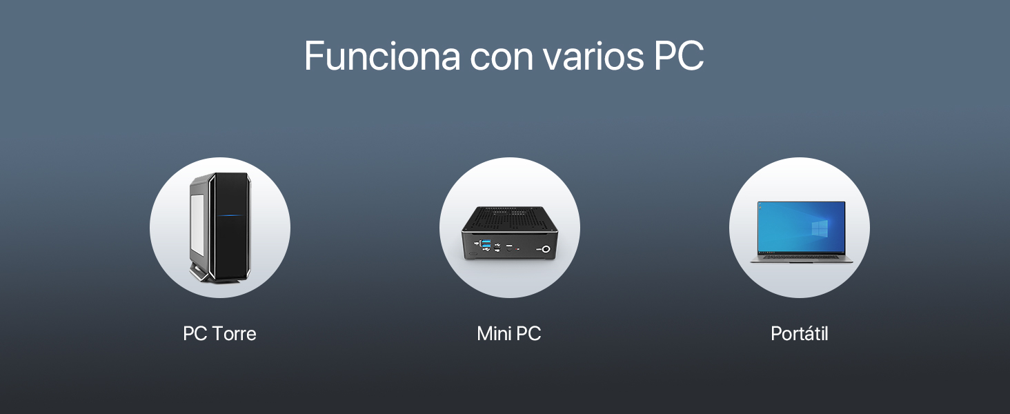 WiFi 6 Adaptador USB funciona con varios ordenador torre PC mini PC portátil