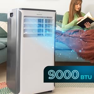 Aire acondicionado portátil / bomba de calor / WIFI / silencioso / mando / temporizador / LED