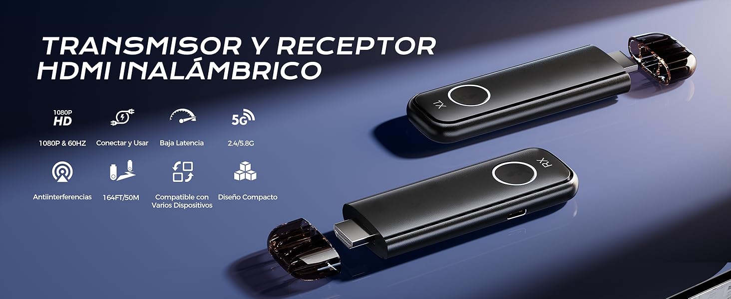 Transmisor y Receptor HDMI Inalámbrico