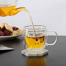 bear glass mug