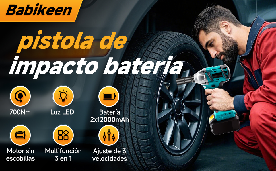 pistola de impacto bateria