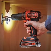 LED de un taladro black+decker