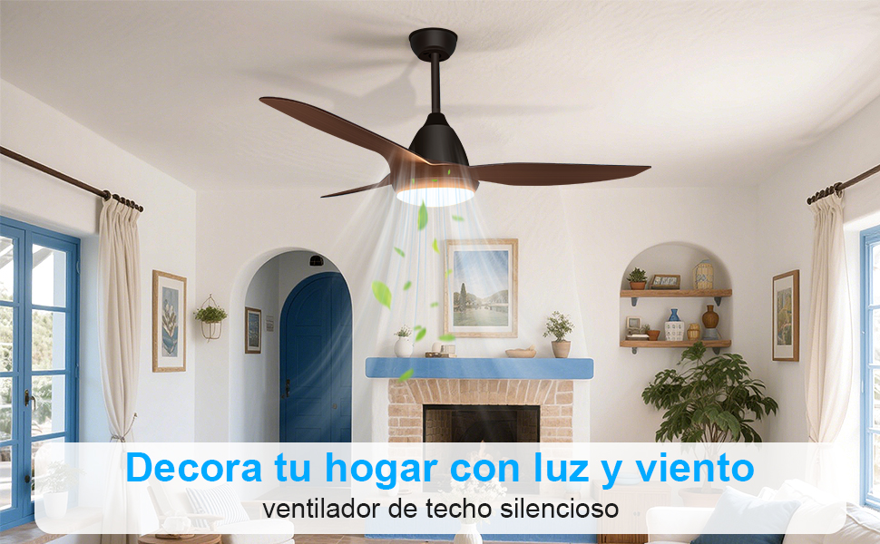 ventilador de techo con luz