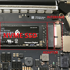 Adaptador SSD para MacBook
