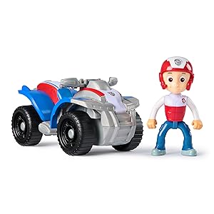 Paw Patrol vehículo y figura, Patrulla Canina, Chase, Marshall, Skye, Rocky, Rubble, Ryder