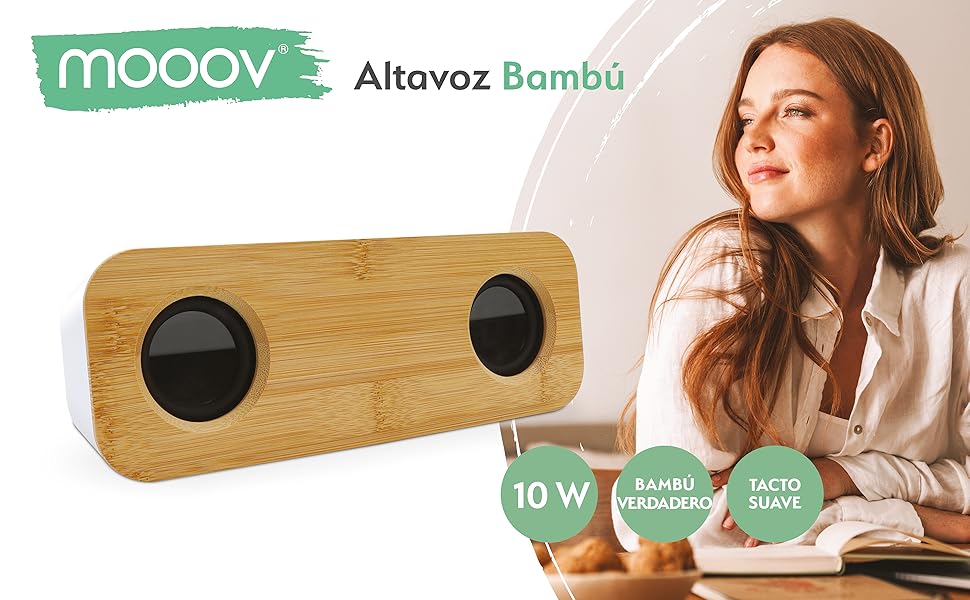 Altavoz bluetooth bambu mooov
