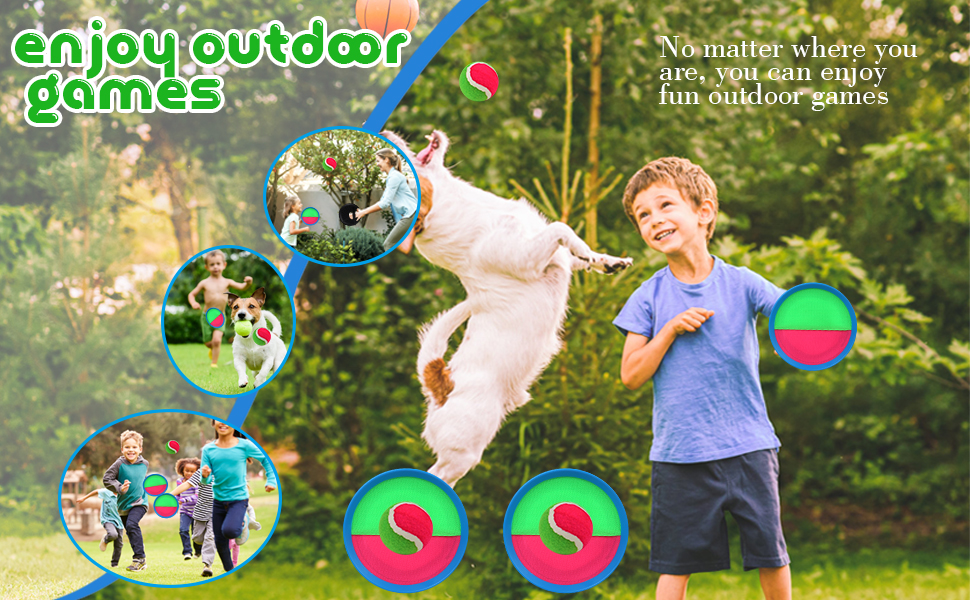 Juego de bolas de velcro para niños