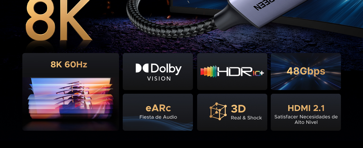 adaptador micro hdmi a hdmi 2.1
