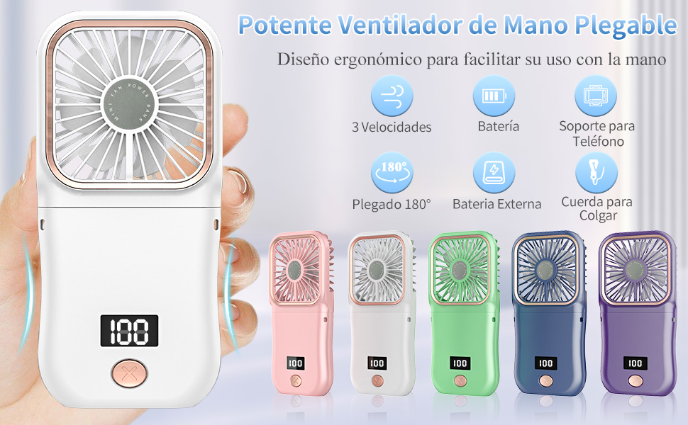 ventilador de mano portátil