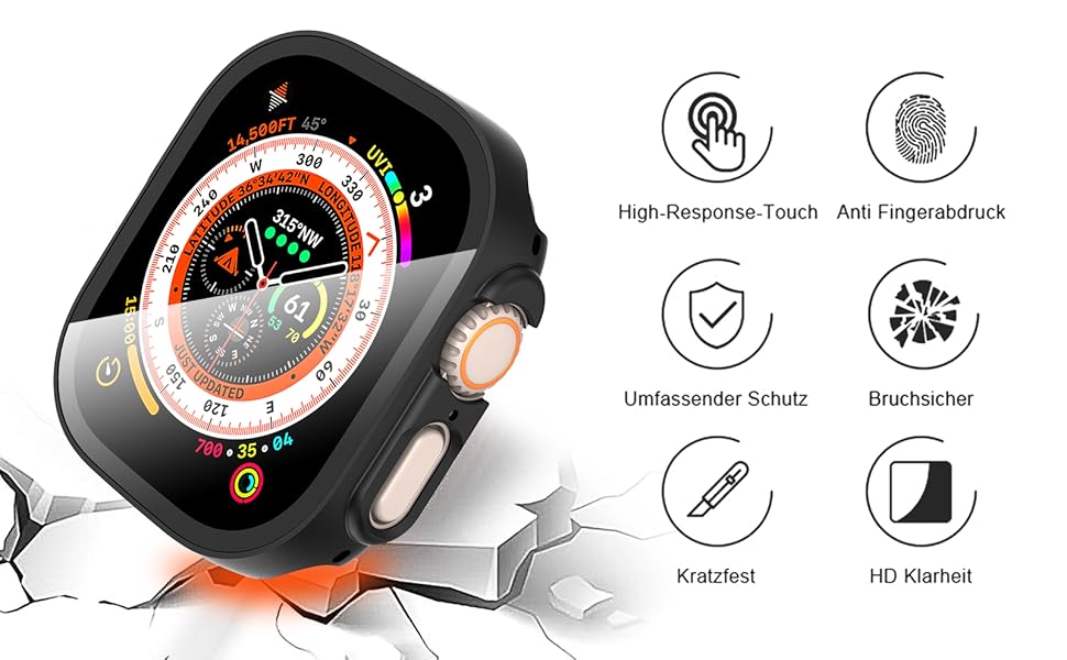 Funda para Apple Watch Ultra 49mm Protector Pantalla