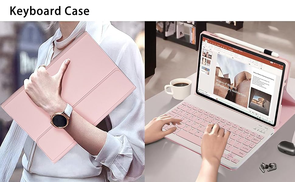 xiaomi pad 6 pro keyboard case pink