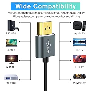 Cable HDMI hiper delgado