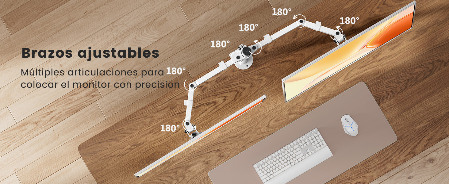 Brazo Monitor Doble