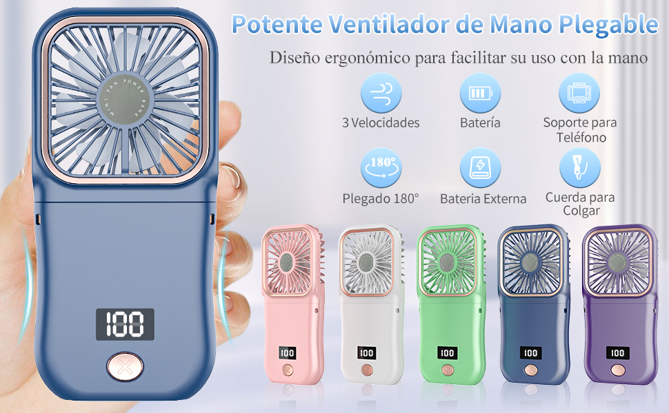 ventilador individual usb de mano