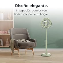 ventiladores de pie; ventilador pie; ventilador portatil; ventilador silencioso; ventilador cecotec