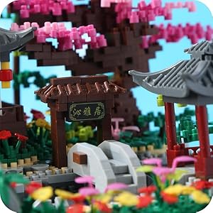 Yushinv Juego de construcción de árbol de Cerezo en Flor con Caja de Regalo