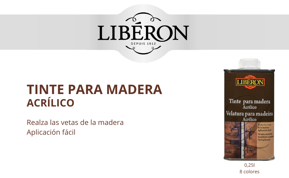 TINTE MADERA ACRILICO