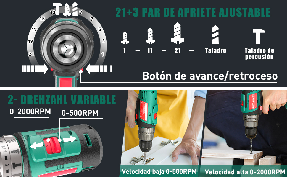 Taladro Atornillador Brushless 18V