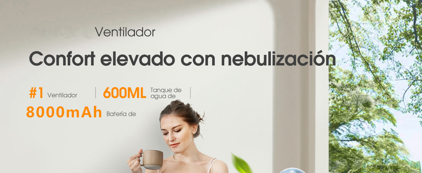 Ventilador nebulizador portátil