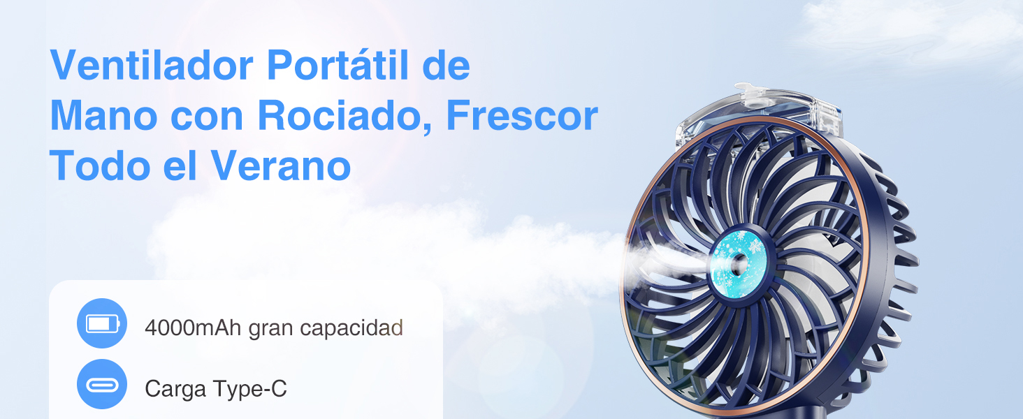 Ventilador Pulverizador de Mano