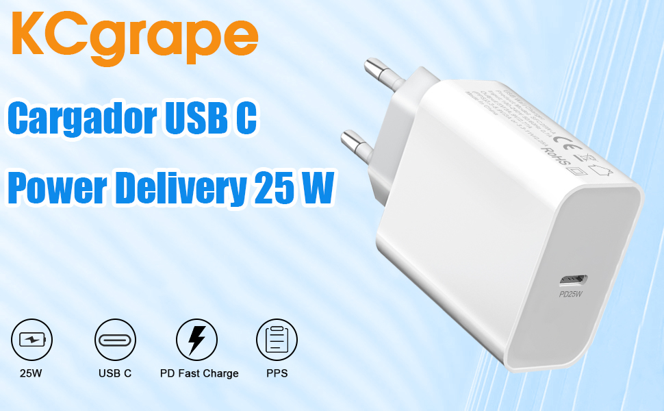 25W Cargador USB C