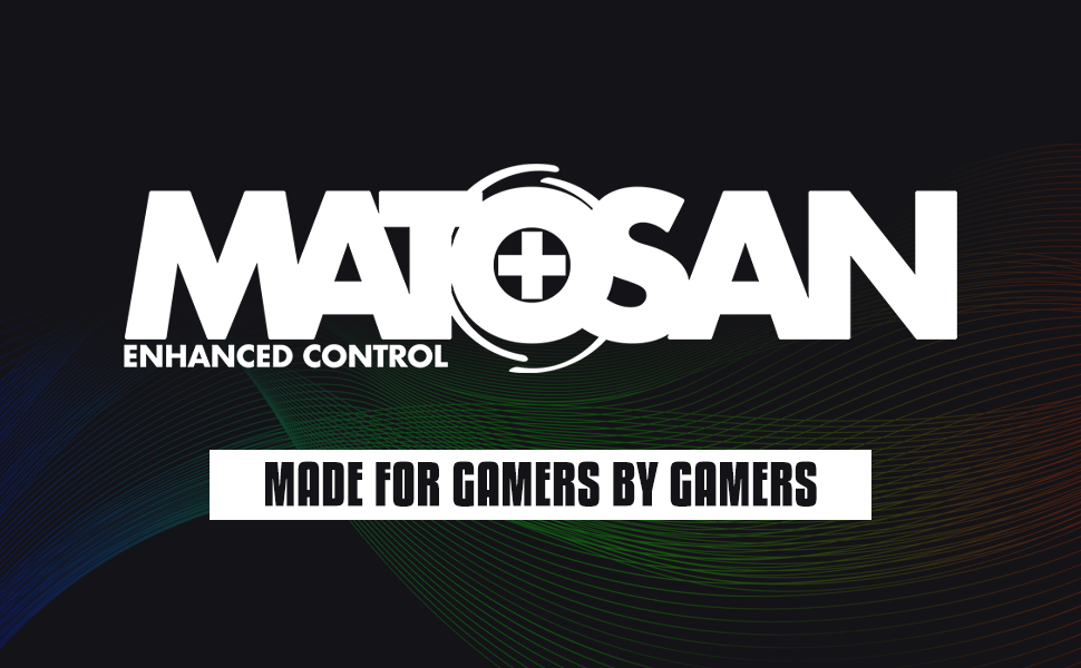 en texto blanco «MAKOSAN» sobre fondo negro con el eslogan «Control mejorado». El subtítulo dice