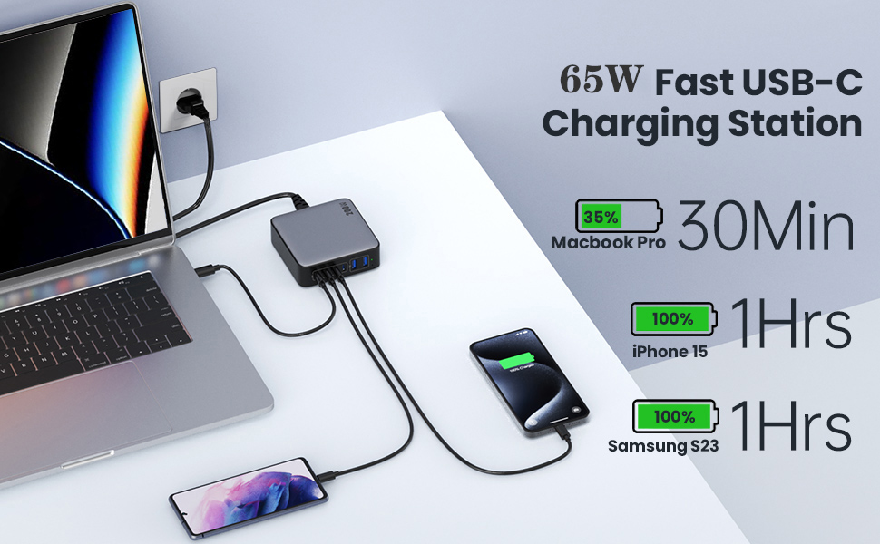 cargador usb c carga rapida