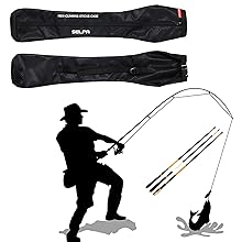 Bolsa para Aparejo de Pesca Impermeable Plegable con Hebilla de Tarjeta,Bolsas de Pesca 77cm