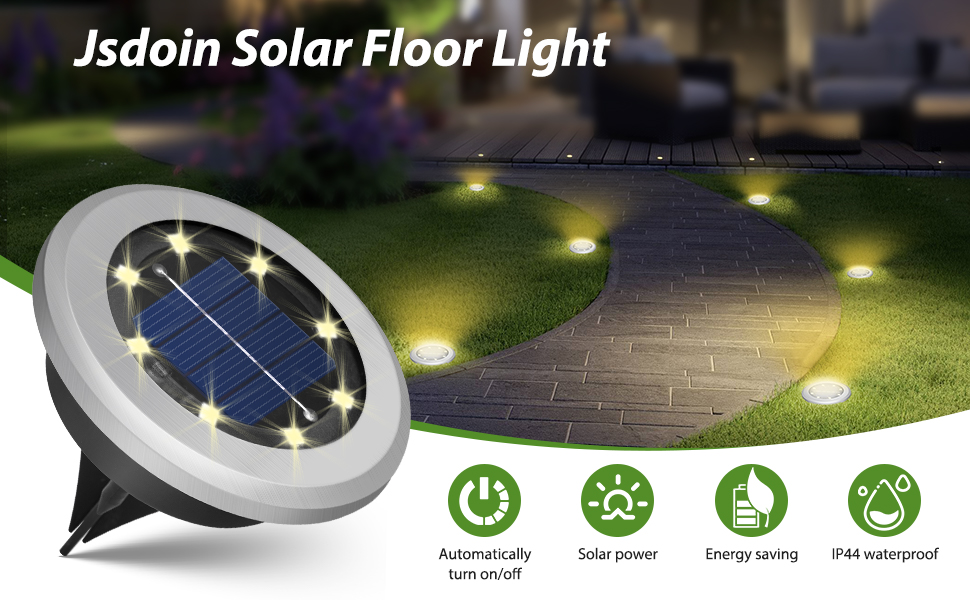 12 Paquetes Luces Solares LED Exterior Jardin