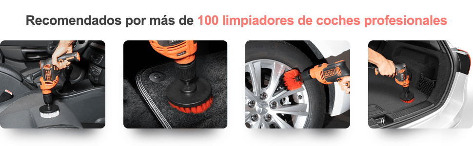 Cepillo Taladro Limpieza Coche Inalámbrico