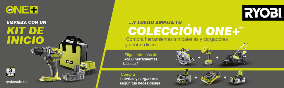 Como beneficiar de todas las ventajas del Sistema RYOBI 18V ONE+?