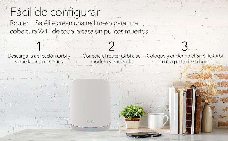 Orbi; Netgear; Mesh; WiFi 6; RBK763S; Tribanda; Router; WiFi; extensor;