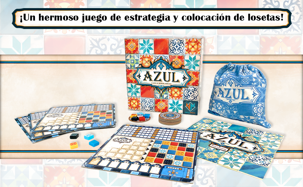 Azul juego de mesa de colocación de losetas estrategia