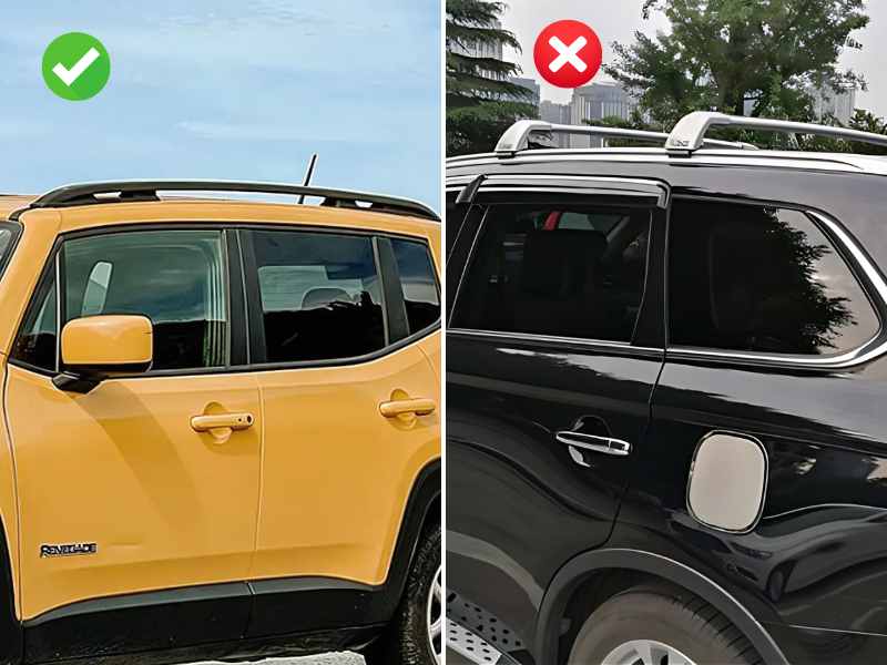 Barras Techo Baca Portaequipajes Coche Universal Viajes Equipaje Portátil Transportar Maletas