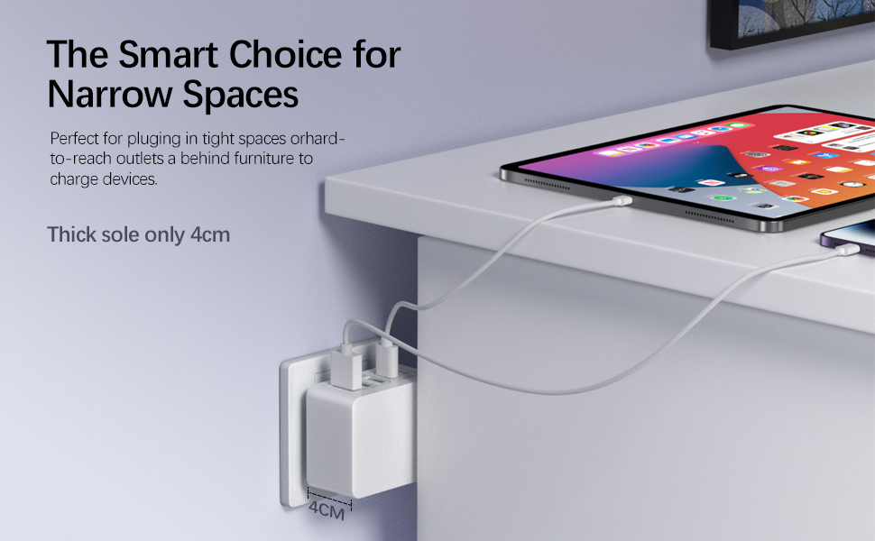 45W 4 Puerto Enchufe USBC para iPhone