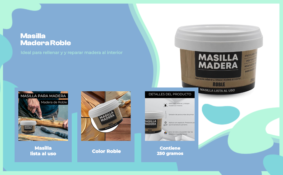 Masilla madera roble