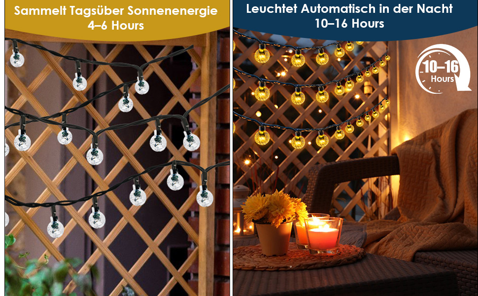 Guirnaldas Luces Exterior Solares