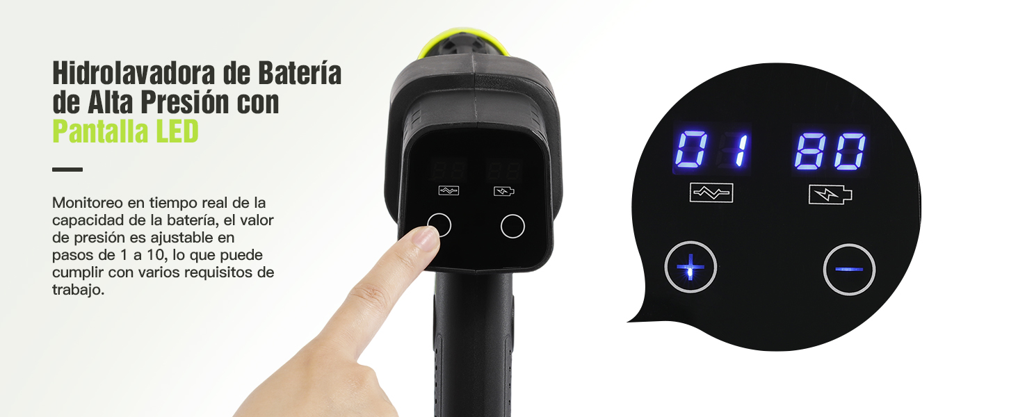 Hidrolimpiadora de Batería