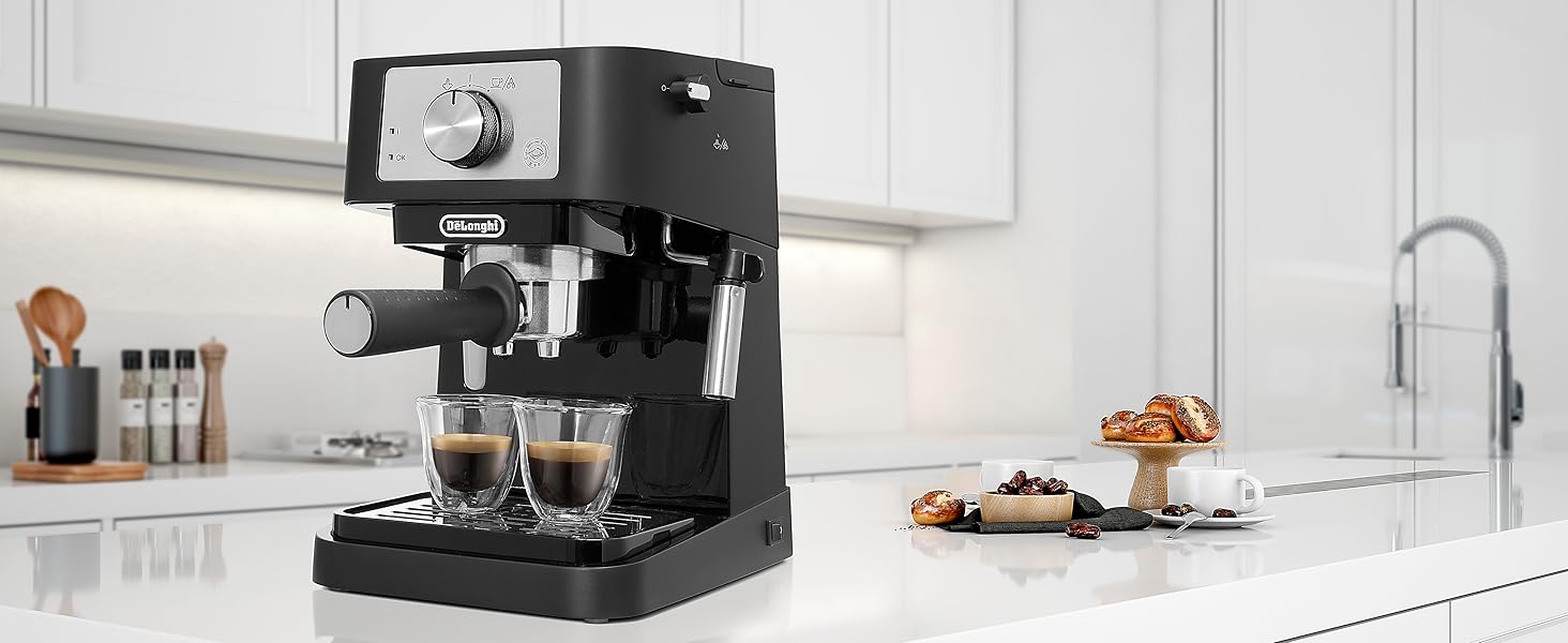 EC260, stilosa, delonghi, cafetera de bomba tradicional