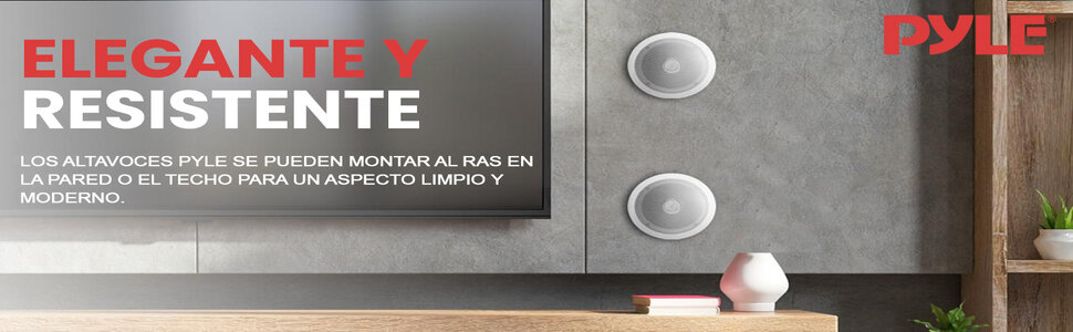 Altavoces Woofer Sistema Sonido Techo Pared Estéreo Empotrado Bass 2-vías