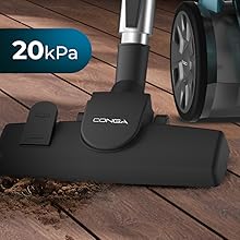 aspiradora trineo sin bolsa con cable aspirador 2 litros capacidad accesorios compacto ligero 20kPa